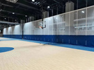 福州市时代华威中学综合体育馆引进悬挂篮球架