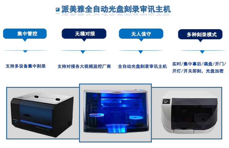 派美雅全自动光盘刻录审讯主机