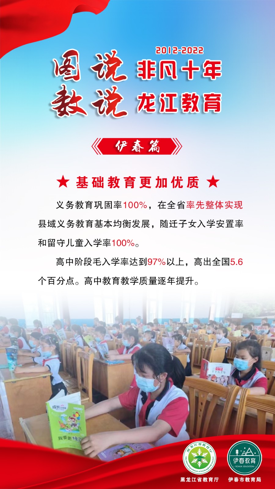 图说非凡十年·数说龙江教育——伊春篇