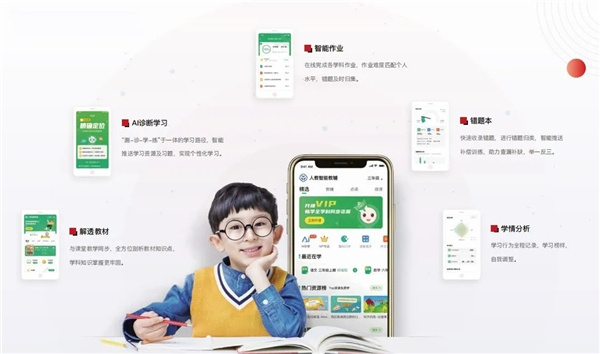 智能教育助力教育均衡發展，人教智能教輔先行