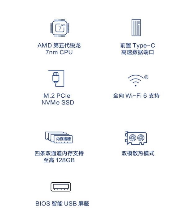 锐龙强芯联想商用台式整机高效办公必备