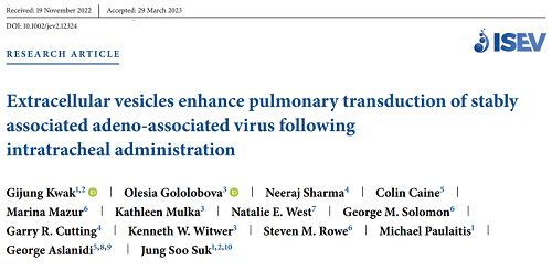 2023年《Journal of Extracellular Vesicle》的最新报道！单个外泌体表征分析技术应用于外泌体的表面电荷、肿瘤源性外泌体、腺相关病毒载体等研究领域