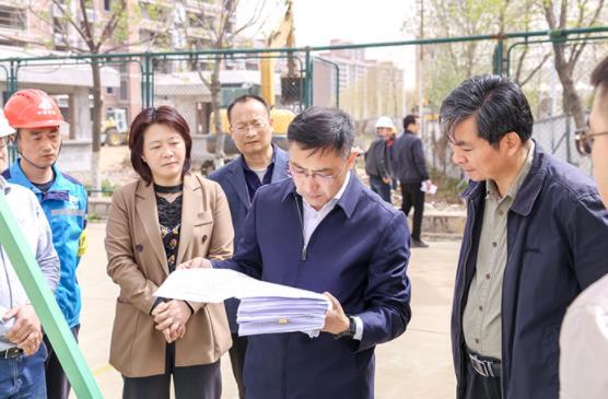 淮北師范大學黨委書記張立馳調研濱湖校區高知公寓和幼兒園建設